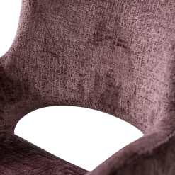 Woood Eliva eetkamerstoel structure velvet paars - set van 2
