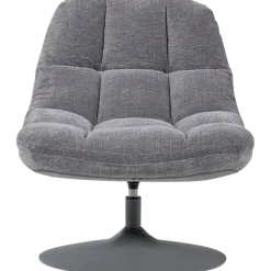 Woood Elvi Draaifauteuil Chenille Structuur Lichtgrijs