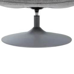 Woood Elvi Draaifauteuil Chenille Structuur Lichtgrijs