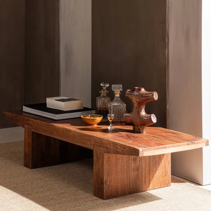 Woood Eron Salontafel Acaciahout Bruin