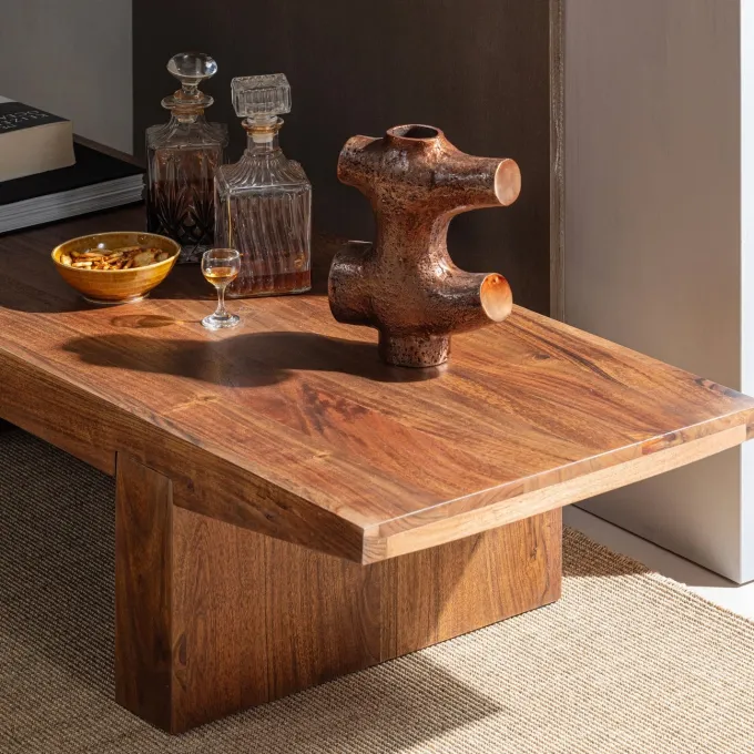 Woood Eron Salontafel Acaciahout Bruin