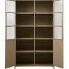 Woood Exhibit vitrinekast metaal khaki