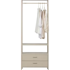 Woood Ferris open kledingkast 70 cm metaal zand