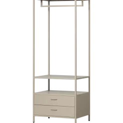 Woood Ferris open kledingkast 70 cm metaal zand