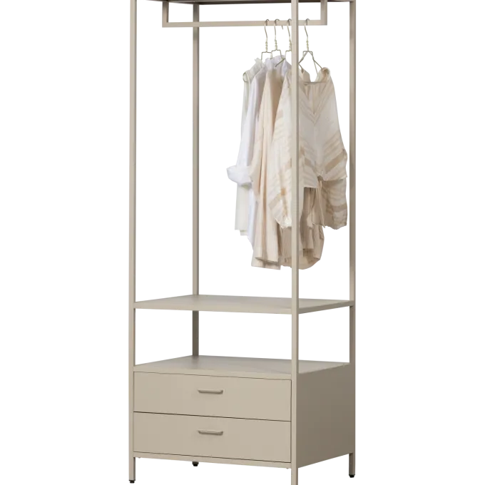 Woood Ferris open kledingkast 70 cm metaal zand