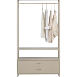 Woood Ferris open kledingkast 100 cm metaal zand