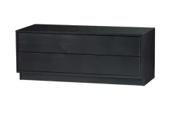 Woood Finca Tv Meubel 100cm Grenen Zwart [fsc]