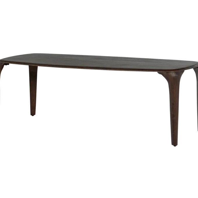 Woood Fiore Eettafel Mango Hout Donkerbruin 230x95 Cm