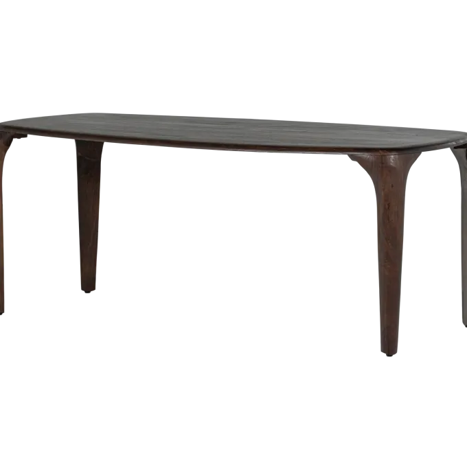 Woood Fiore Eettafel Mango Hout Donkerbruin 190x95 Cm