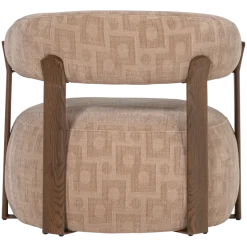 Woood Foon Fauteuil 3d Structuurstof Zand [fsc]