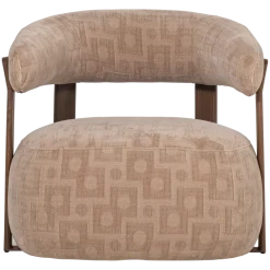 Woood Foon Fauteuil 3d Structuurstof Zand [fsc]