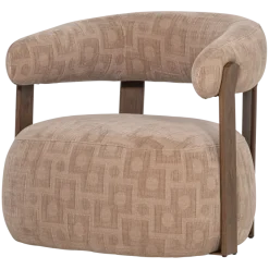 Woood Foon Fauteuil 3d Structuurstof Zand [fsc]