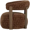 Woood Foon Fauteuil 3d Structuurstof Bruin [fsc]