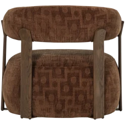 Woood Foon Fauteuil 3d Structuurstof Bruin [fsc]