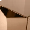 Woood Glintz Bijzettafel Hout Spiegelglas Bruin [fsc]