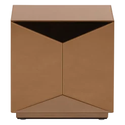 Woood Glintz Bijzettafel Hout Spiegelglas Bruin [fsc]