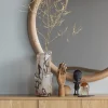 Woood Glivon Spiegel 100x100 Cm Hout Fineer Naturel