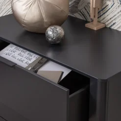 Woood Gunnar Ladekast Grenen Matzwart [fsc]