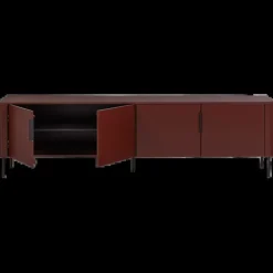 Woood Gunnar tv meubel 200 cm grenen bordeaux [fsc]