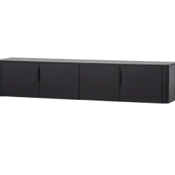 Woood Gunnar tv meubel 200 cm grenen matzwart [fsc]