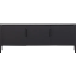 Woood Gunnar tv meubel 154 cm grenen matzwart [fsc]