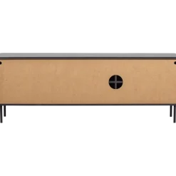 Woood Gunnar tv meubel 154 cm grenen matzwart [fsc]