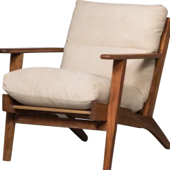 Woood Houston fauteuil bouclé/hout naturel