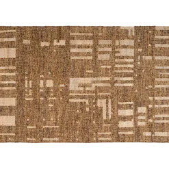 Woood Ian handgeweven vloerkleed wol/katoen bruin 170x240cm