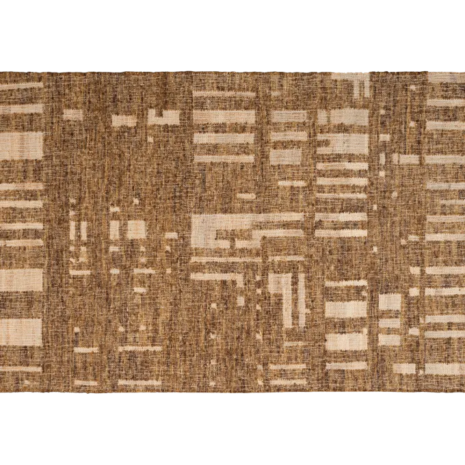 Woood Ian handgeweven vloerkleed wol/katoen bruin 170x240cm