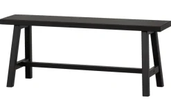 Woood Imme Bankje Hout Zwart 110cm