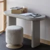 Woood Islen Poef Met Draaivoet Boucle Beige
