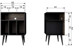Woood James Kastje Noten/zwart [fsc]