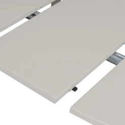 Woood Janne uitschuifbare eettafel rond eiken dakargrau [fsc]