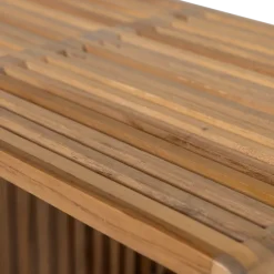Woood Jasmijn Bijzettafel Recycled Teak Naturel - Set Van 2