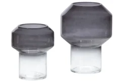 Woood Jaxx Vaas Glas Zwart Ø15cm