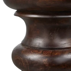 Woood Jonah bijzettafel hout donkerbruin 42xo30cm