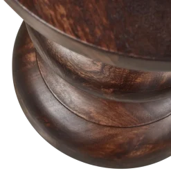 Woood Jonah bijzettafel hout donkerbruin 42xo30cm