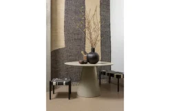 Woood Jorre Eettafel Mdf Antique Beige Ø120cm