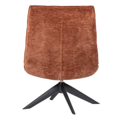 Woood Jouke Draaifauteuil Chenille Structuur Roestbruin [fsc]