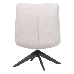 Woood Jouke Draaifauteuil Chenille Structuur Naturel [fsc]
