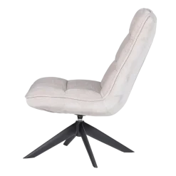 Woood Jouke Draaifauteuil Chenille Structuur Naturel [fsc]