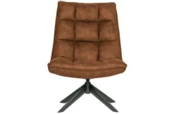 Woood Jouke draaifauteuil kunstleer - Cognac