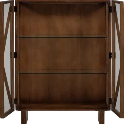 Woood Kella 2-deurs kast mango hout bruin