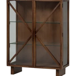 Woood Kella 2-deurs kast mango hout bruin