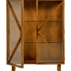Woood Kella 2-deurs kast mango hout naturel