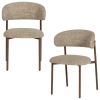 Woood Kelu Eetkamerstoel Wollig Naturel Melange - Set Van 2 [FSC]
