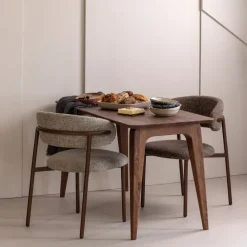 Woood Kelu Eetkamerstoel Wollig Naturel Melange - Set Van 2 [FSC]