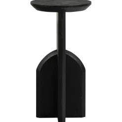 Woood KIONI smalle bijzettafel acacia hout zwart