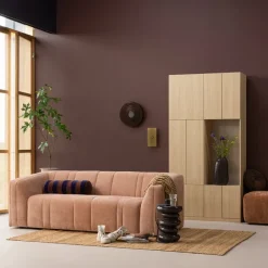 Woood Kivo Bijzettafel Metaal Hoogglans Donkerbruin