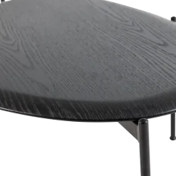 Woood Kota Salontafel 36x92x68 Cm Mdf/Fineer Zwart